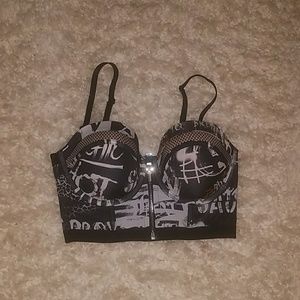 VICTORIA'S SECRET BALMAIN ZIPPER LONG LINE BRA